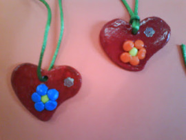 corazones plastinlina