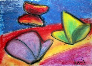 cuadro infantil de mariposas