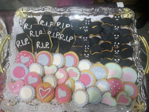 galletas de mantequilla y fondant