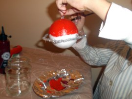 Bolas de navidad manualidad