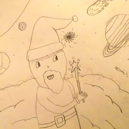 Papa Noel en el espacio