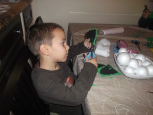 arbol de navidad con fieltro