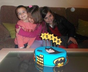 TARTA DE BATMAN EN FONDANT