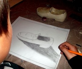 Carboncillo y pastel