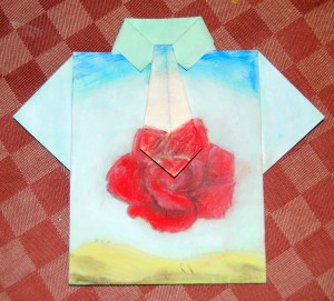 camisa pintada dia del padre rosa dalí