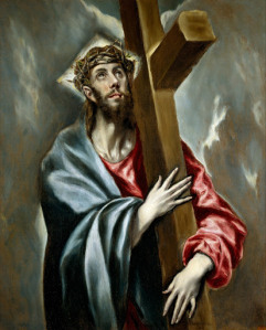CRISTO ABRAZADO A LA CRUZ DE EL GRECO