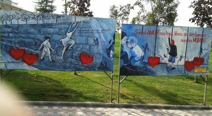 25 aniversario muro de berlin en Parque de Europa Torrejon de ardoz