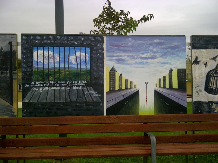 25 aniversario muro de berlin en Parque de Europa Torrejon de ardoz