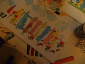 PAISAJE EN ACRILICO POR NIÑO 3 AÑOS 1