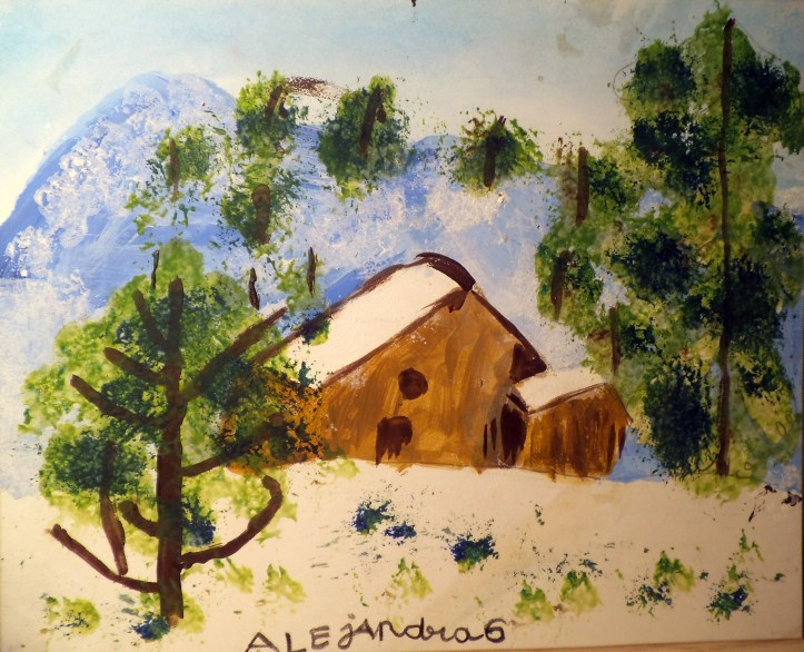 PAISAJE NEVADO - ALEJANDRA, 6 AÑOS
