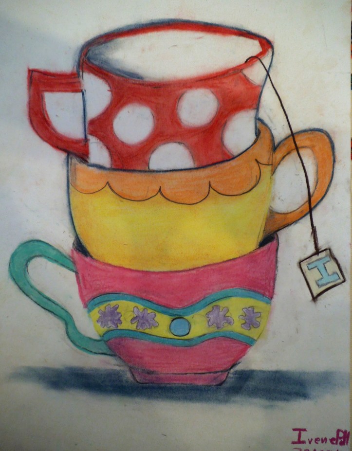 TAZAS EN PASTEL - IRENE, 10 AÑOS