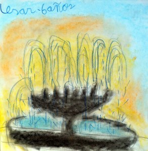 dibujo al aire libre con pasteles por niños6