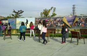 Dibujos de los niños 25 aniversario muro de berlin en Parque de Europa Torrejon de ardoz 20