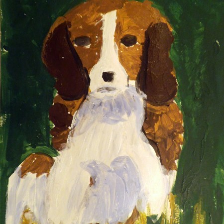 alumnos de pintura infantil de Cristina Estevas