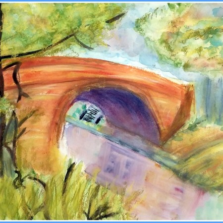 Paisajes de rio en acuarela - clases de pintura y dibujo para niños en torrejon de ardoz