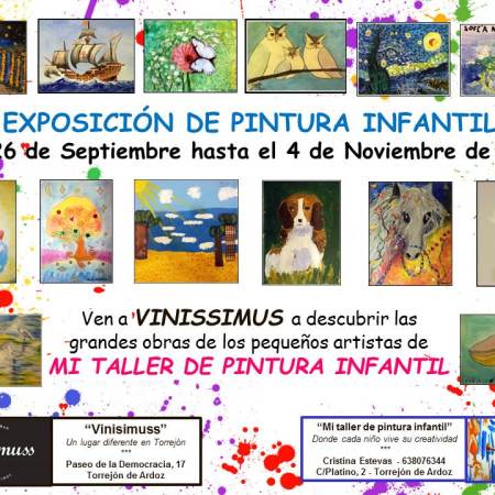 EXPOSICION DE PINTURA INFANTIL ALUMNOS CRISTINA ESTEVAS