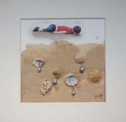 Lagrimas por Aylan fotografia escultura de javier rego