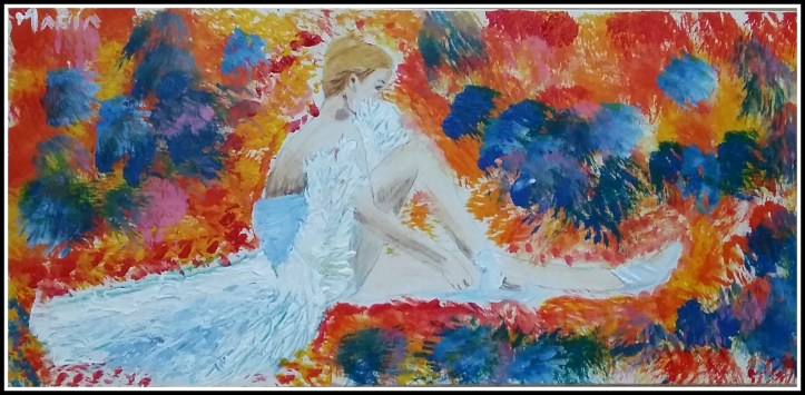 cuadro de bailarina leonid asimov oleo acrilico