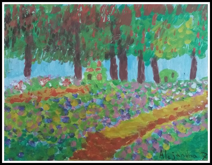 paisajes de MONET interpretados por niños