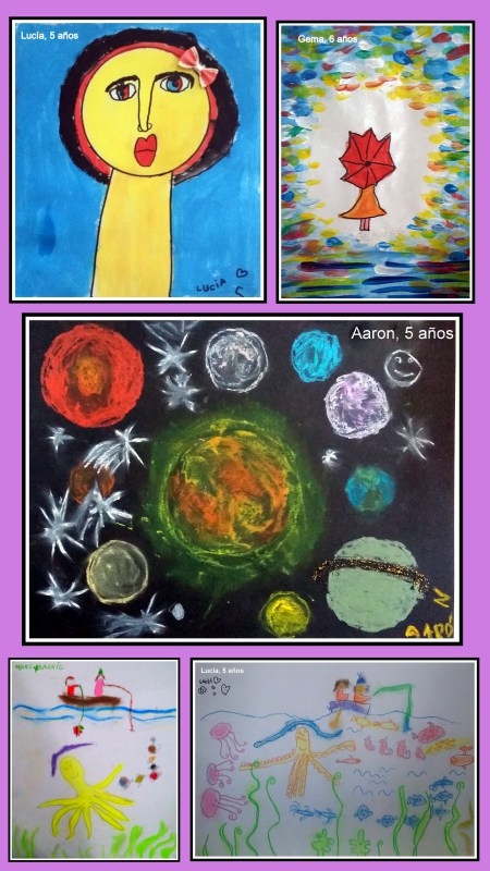 dibujos-de-planetas-y-fondo-del-mar-con-temperas-y-ceras-hechos-por-nic3b1os-arte-infantil-torrejon-de-ardoz