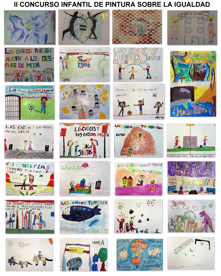concurso dibujo niños sobre la igualdad en torrejon de ardoz