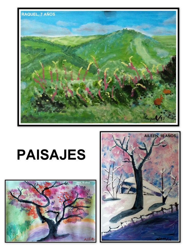 paisajes pintados por niños en torrejon de ardoz de 8-10 AÑOS