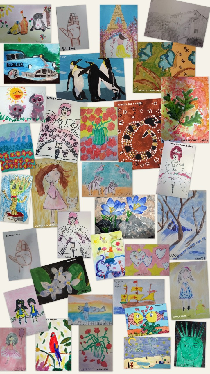 Cuadros pintados por niños de 5 a 7 años academia pintura y dibujo torrejon de ardoz