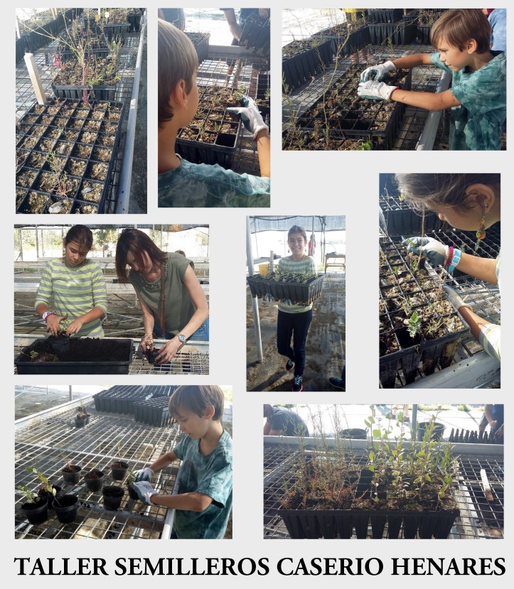 TALLER MEDIOAMBIENTE SEMILLEROS EN EL CASERIO DEL HENARES - PLANES CON NIÑOS MADRID