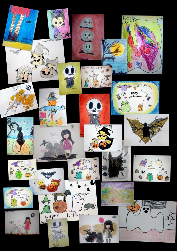 dibujos de halloween para niños academia torrejon de ardoz