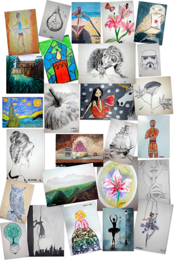 Obras de arte de niños de nueve a 12 años