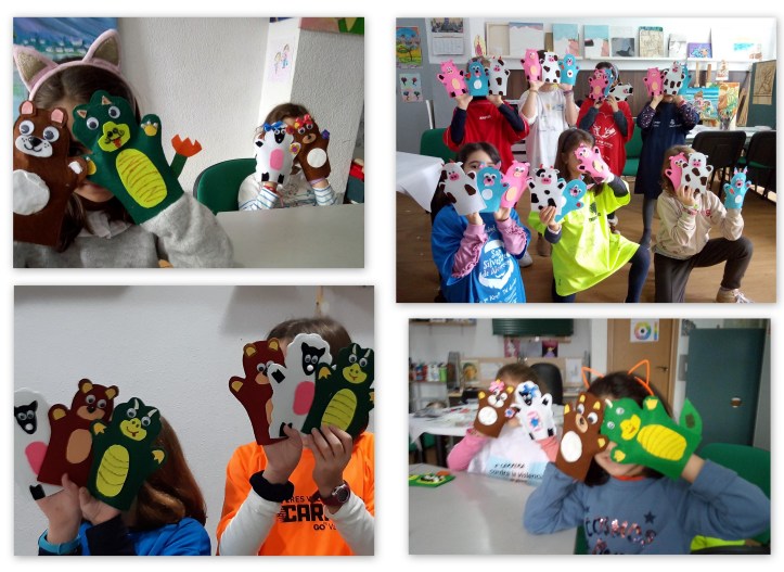 taller marionetas en el estudio de Cris